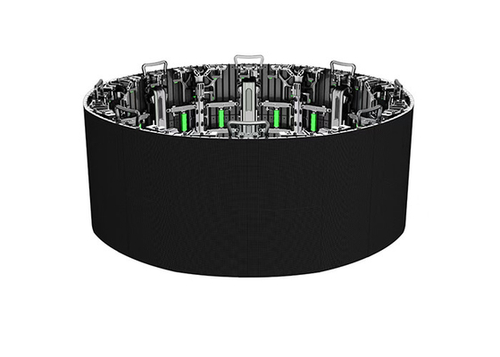カーブド・インドア・レンタル・LED・ディスプレイ 円形コーナー・ビデオ・ウォール