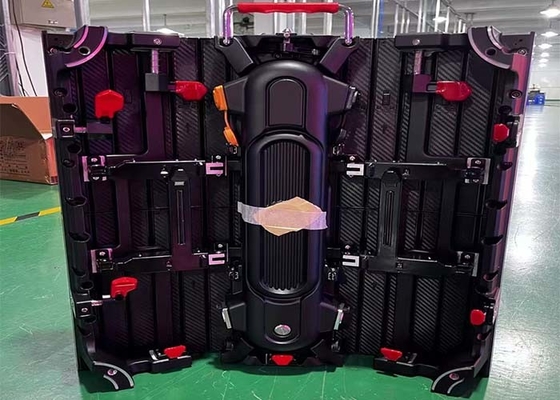IP43 室内 P2.9 レンタル LED スクリーン, 7680 リフレッシュレート ステージイベント用の移動式および曲げた背景