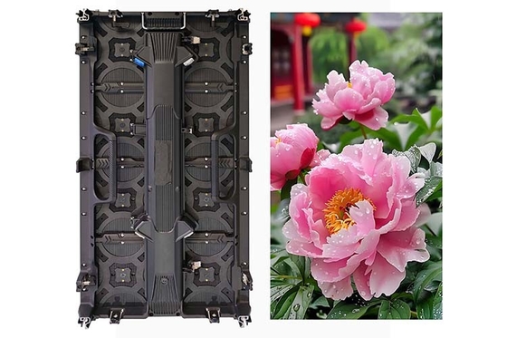 P4.8 HD レンタル LED スクリーン 16 ビット グレイスケール 7680Hz ダイナミックステージと小売ディスプレイのリフレッシュレート